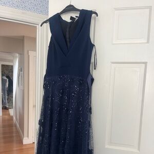 NWT Beautiful navy blue full length dress